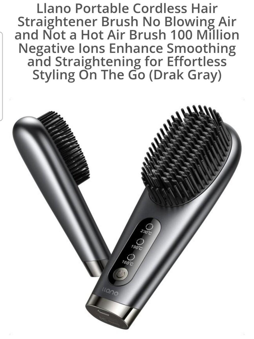 LLANO Straightener Brush